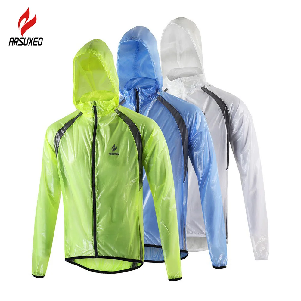 ARSUXEO Rain Jacket Cycling Windproof Waterproof Clothing MTB Bike