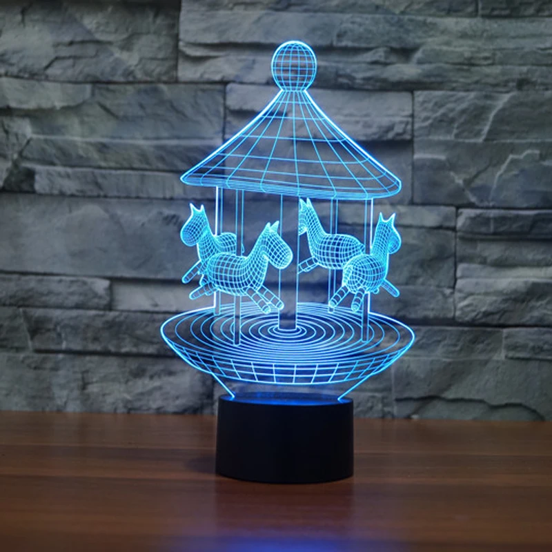 Us 23 58 Merry Go Round Night Light Designs Led Table Lamp Lighting 7 Color Changing Lights For Gifts In From Us 23 58 Merry Go Round Night Light Designs Led Table Lamp Lighting 7 Color Changing Lights For Gifts In From
