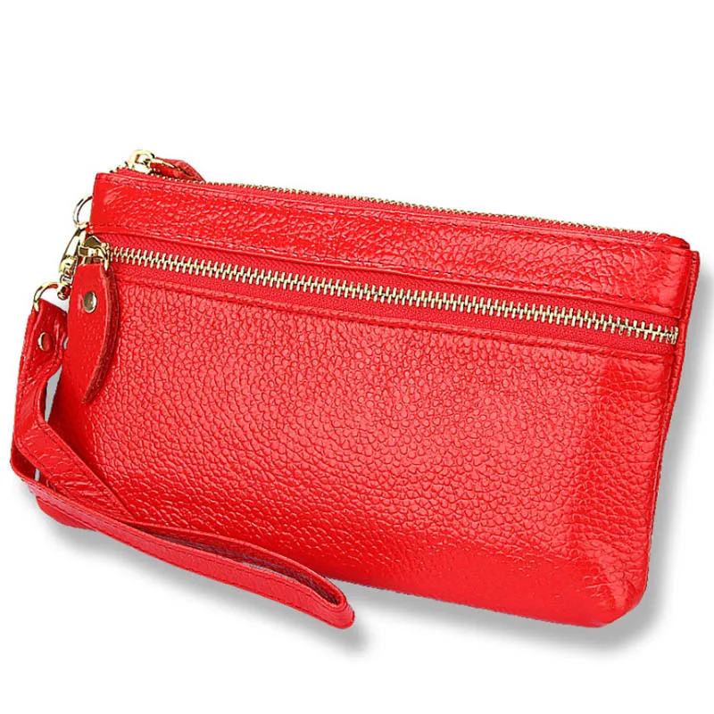 Wallet Women Luxury Brand Genuine Leather Womens Wallets Wristlet