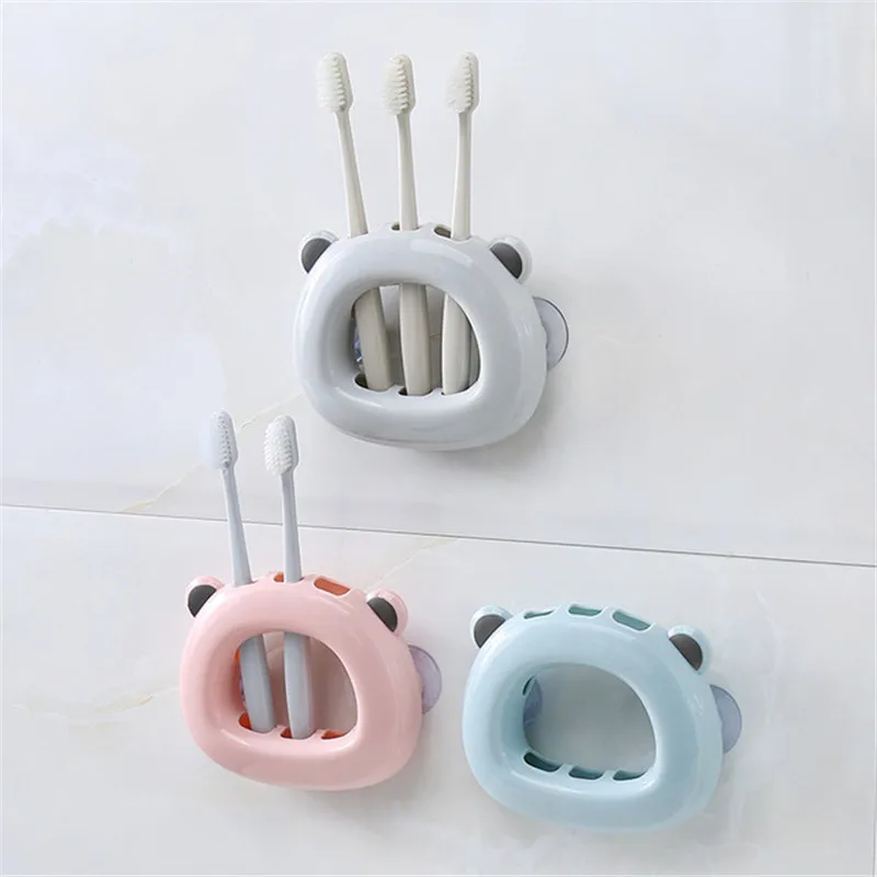 1PC Cute Bear shaped Dust proof Toothbrush Holder Bathroom Kitchen