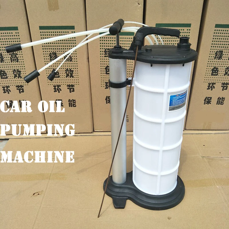 

9L Volume Car Oil Filter Pumping Machine Manual Oil Pumping Machine Dirty Oil Collection Bucket