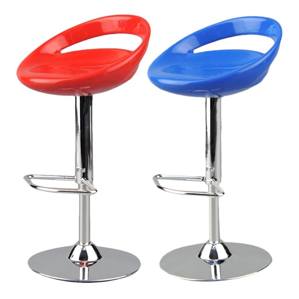 

2Pcs 1/6 Round Swivel Chair Pub Bar Stool Furniture Toys for 12 INCH Hot Toys/Sideshow/Phicen Action Figure Dolls Accessories