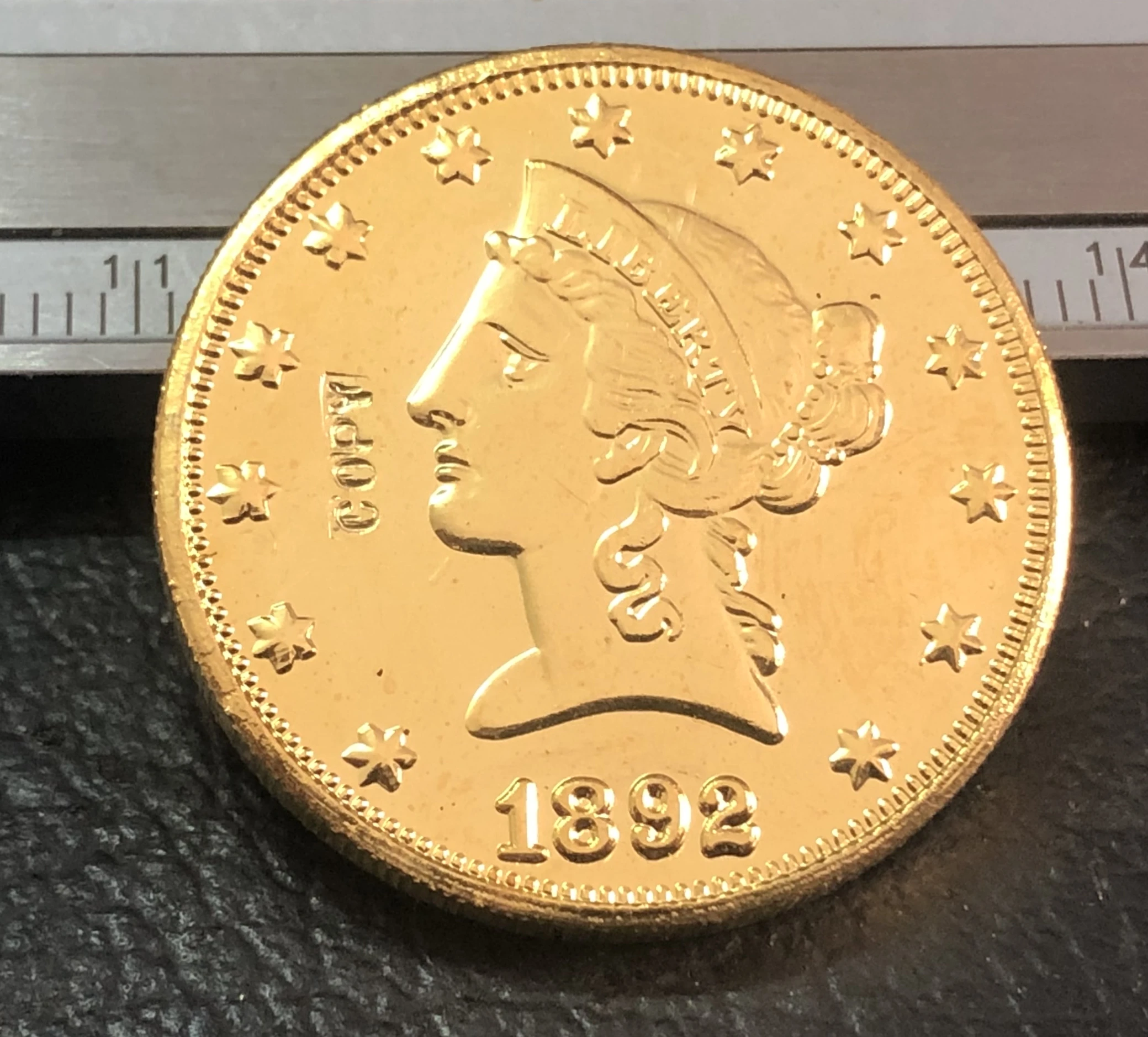 1892-p$10 LIBERTY HEAD(девиз на реверсе) копия