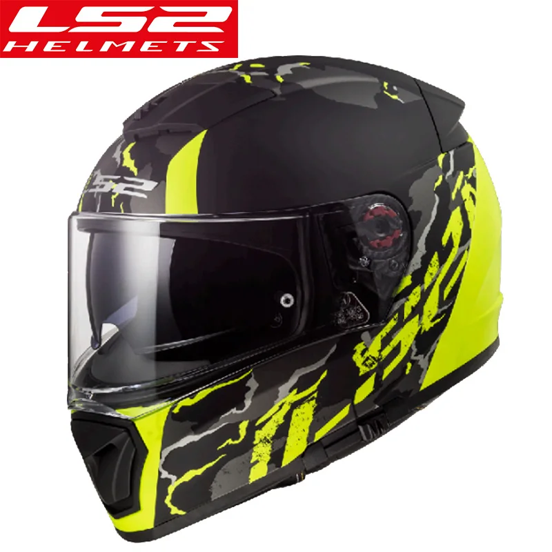 LS2 FF390 moto rcycle шлем двойной козырек полное лицо гоночный мото ...