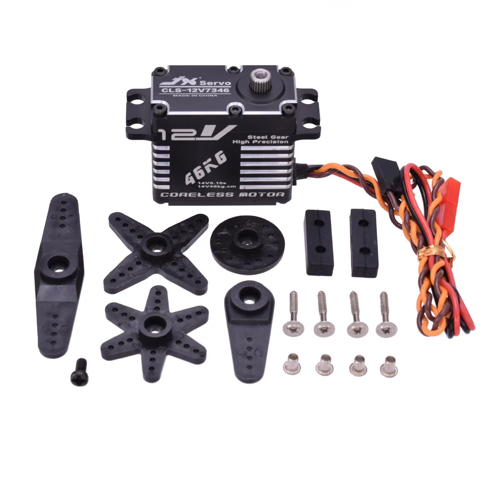 JX CLS 12V7346 46 кг 12V Servo 180 градусов HV Высокая точность Сталь Шестерни цифровой
