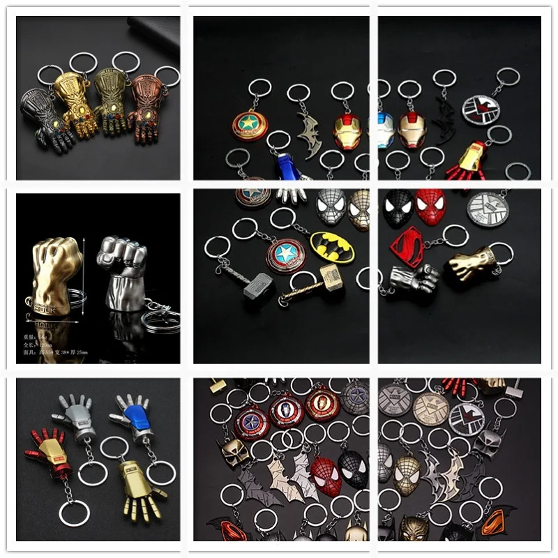 

2019 Key Chain Avengers Endgame Thanos Infinity Glove Gauntlet Keychain For Men Gift Metal Chaveiro Car Key Chain Accessories