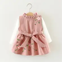 

MXTOPPY Baby Girls Dress 2018 New Autumn Long Sleeve Flower Princess Baby Dress Children Birthday Party Dress For Baby