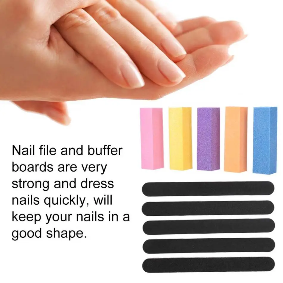 Новые 10 шт./компл. пилки для ногтей шлифовальная пилка для ногтей ...