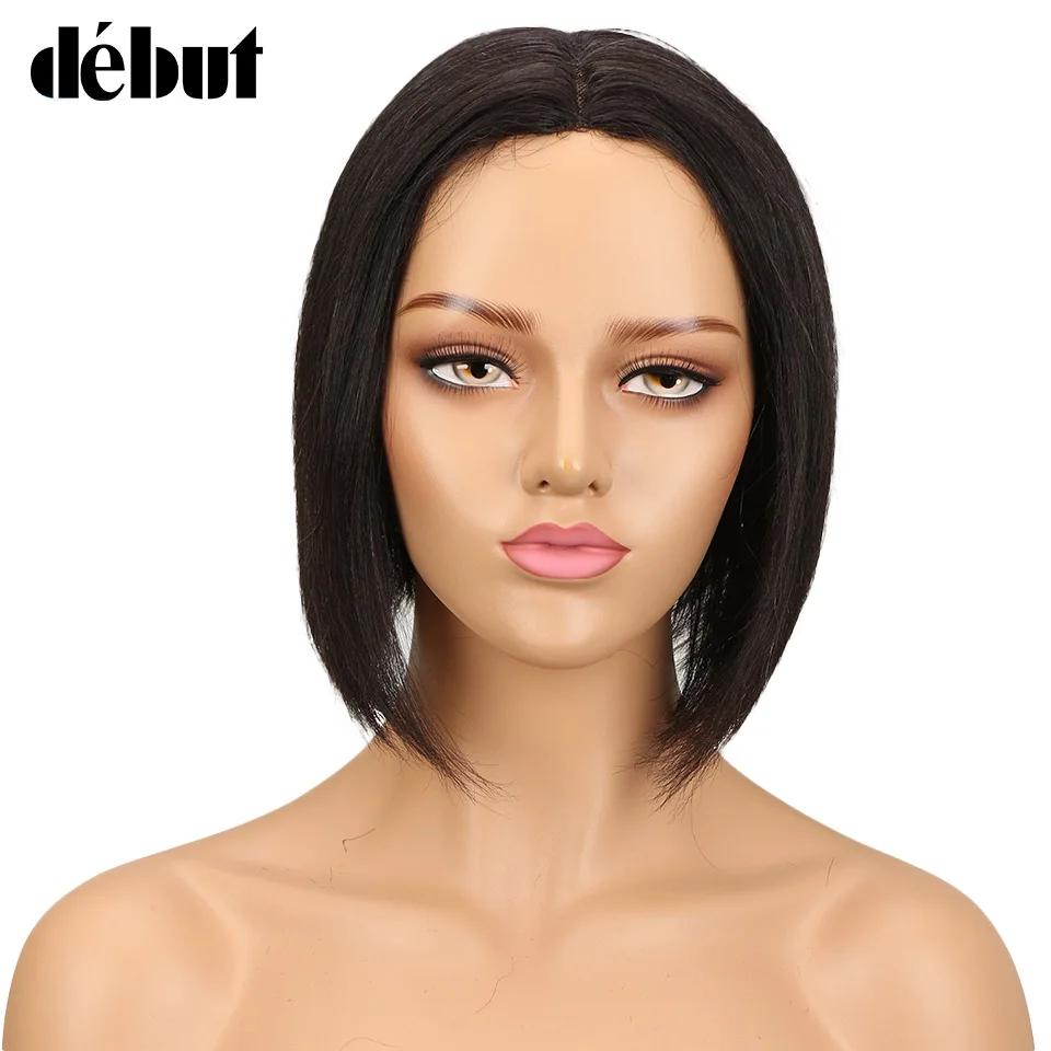 

Debut Hair Brazilian Straight Remy Hair Human Hair Wigs For Black Women Lace Bob Wigs With Baby Hair Short Layered Bob Style