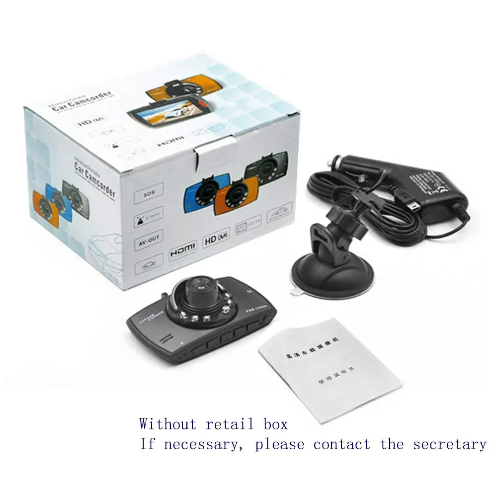 Car camer Dvr 500Mega Night vision Hd 1080 Auto camera Accessorie AVI 120 Degree Cyclic recording Car video Recorder Wdr Car DVR