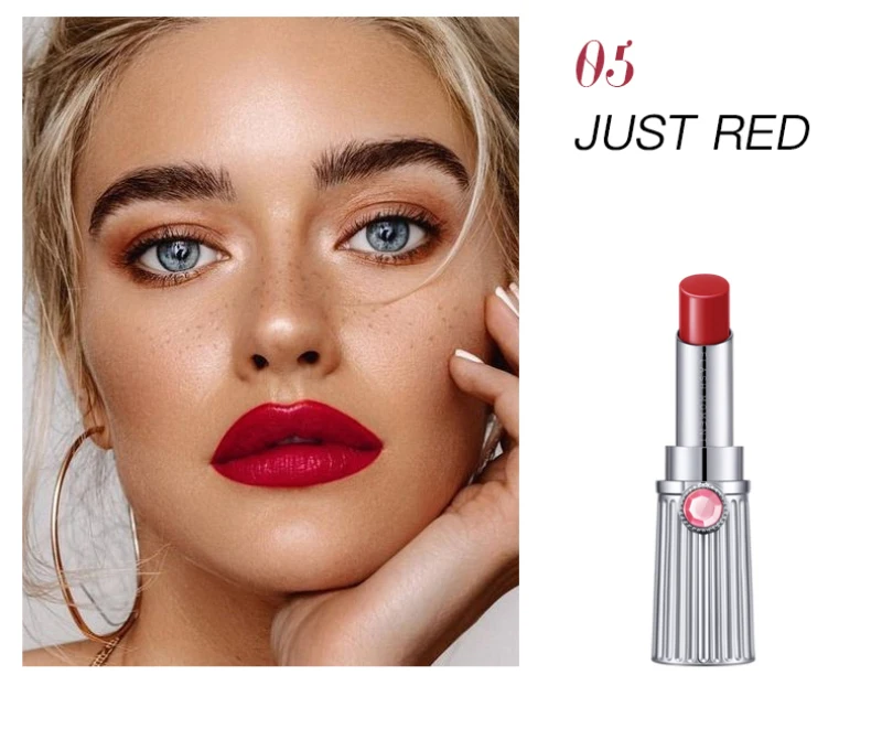 

Pudaier Small Diamond Shape Matte Lipstick 6 Colors Smooth Velvet Red Lasting Moisturizing Brown Lipstick Maquiagem TSLM2