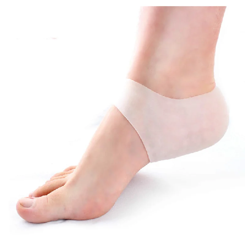 

1 Pair Silica Gel Heel Protector Unisex Relieve Heel Pain And Crack Moisturizing Whitening Socks Orthotics Pedicure Foot Care