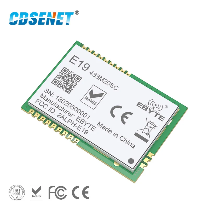 Беспроводной радиочастотный модуль LoRa, 1 шт., SX1278, 433 МГц, SPI, дальность действия, передатчик и приемник CDSENET, 100 мВт, SMD, 433 МГц Беспроводной радиочастотный модуль LoRa, 1 шт., SX1278, 433 МГц, SPI, дальность действия, передатчик и приемник CDSENET, 100 мВт, SMD, 433 МГц
