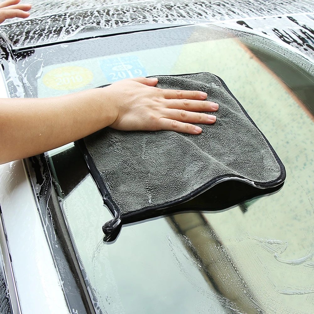 Толстое плюшевое полотенце из микрофибры для чистки машины ткани для Volkswagen VW Polo Passat Jetta CC GOLF Tiguan Bora для peugeot 307 206 308 407