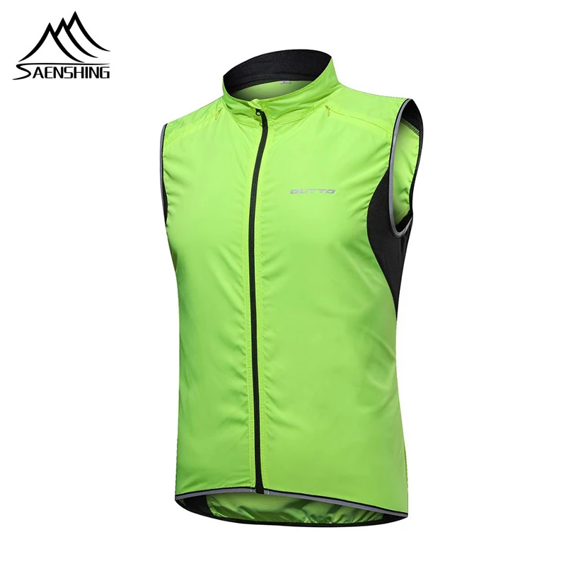 

SAENSHING Cycling Vest MTB Bicycle Breathable Reflective Windproof Waterproof Sleeveless Bike Jacket