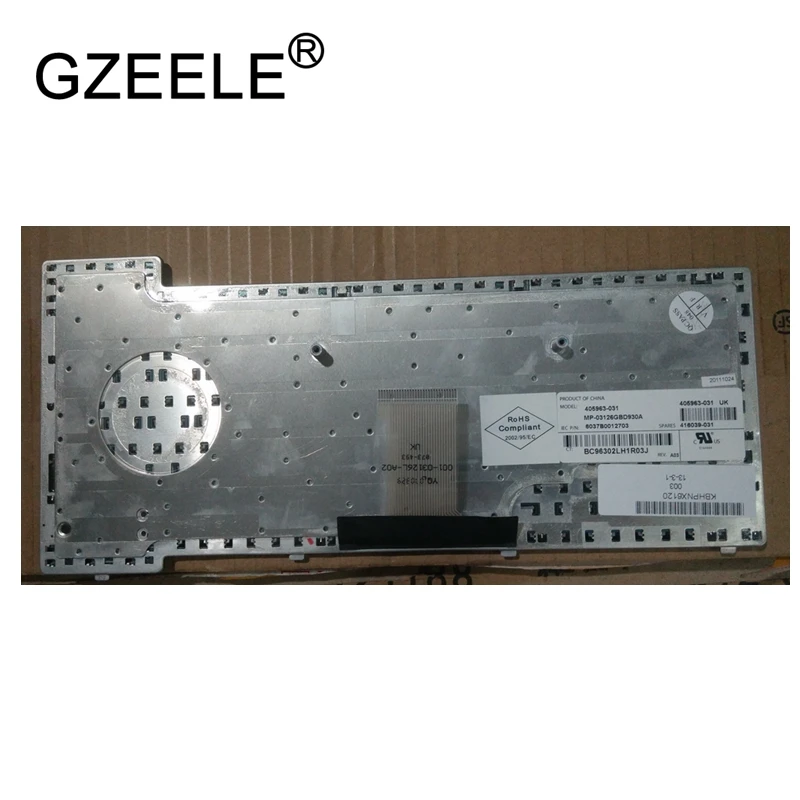  GZEELE UK New Keyboard FOR HP NX6320 NC6320 NX6325 NX6335 English laptop keyboard black