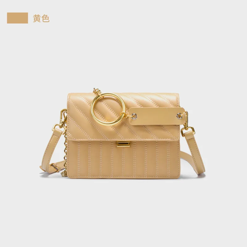 

LOVELY Woman 2019 Embroidery Thread Chain Package Single Shoulder Package Packet Handbag Ring Oblique Satchel Organ Package