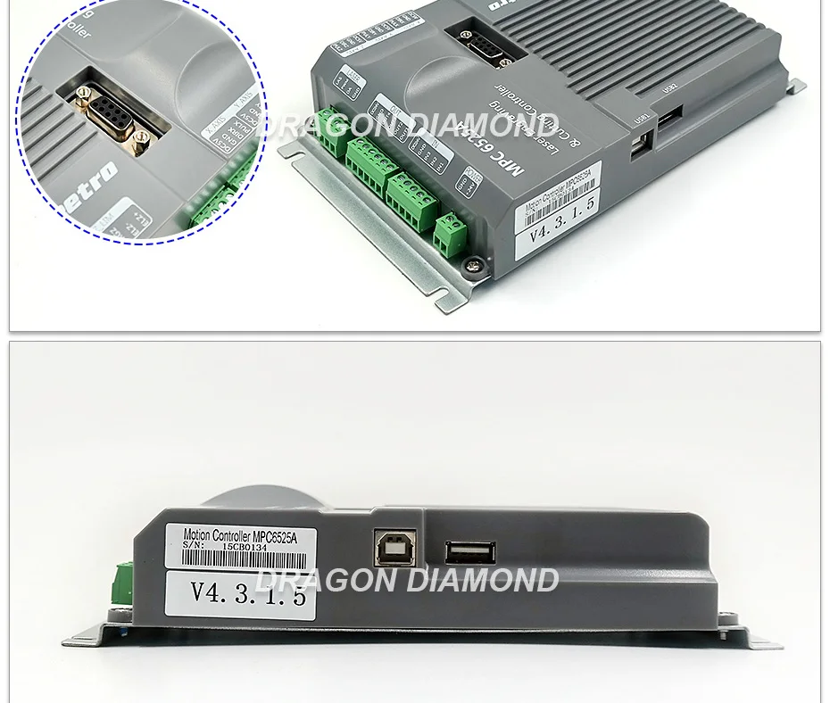 CO2 лазерная контроллер Leetro MPC6525 (6515) CO2 лазерная гравировка резак контроллер Системы