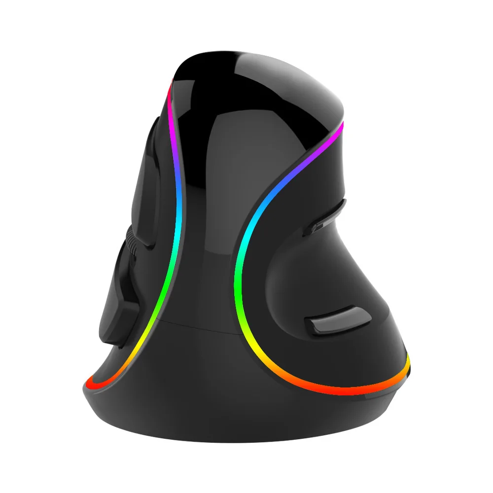 

M618Plus Ergonomic Wired Vertical Mouse with RGB Light 6D 4000DPI Optical Computer Mouse With Removable Palm Rest For PC Laptop