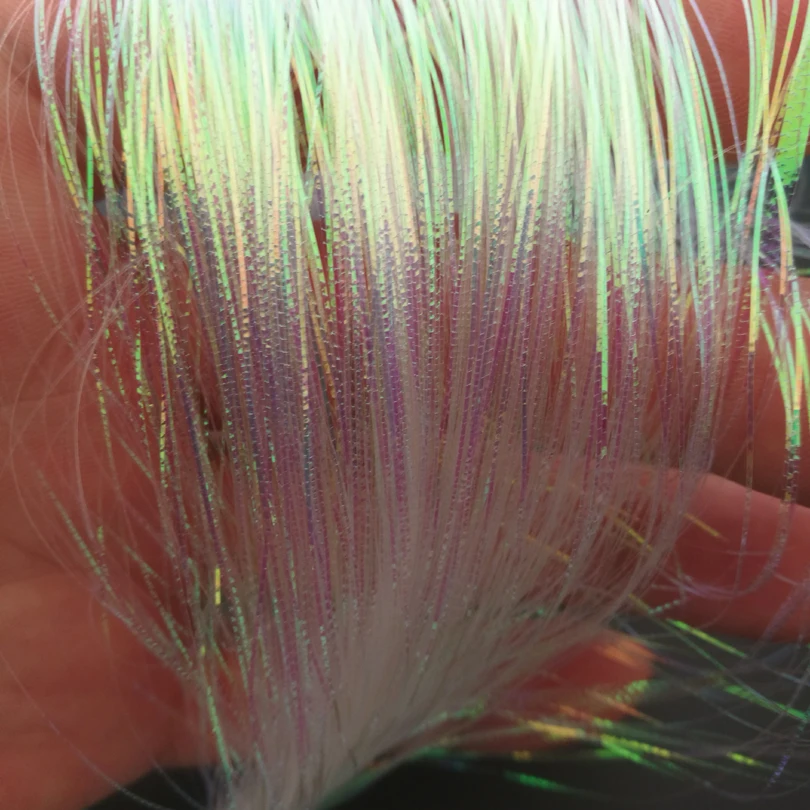 Corrugated Flash Strands Gliss' N Glow Iridescent Flashbou Fly Tying Materials for sale online 