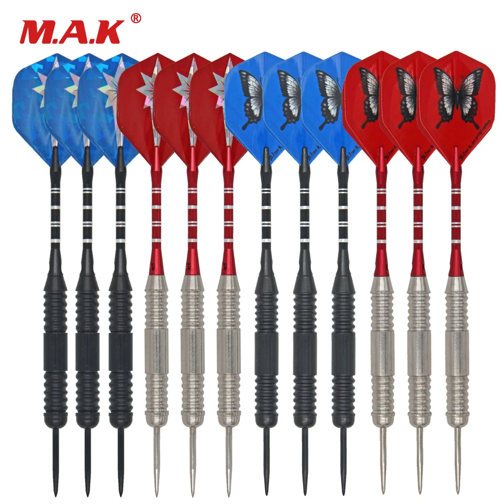 12 pcs (4 Set) Hard Darts Needle Dart Iron Dart with Aluminium Shafts