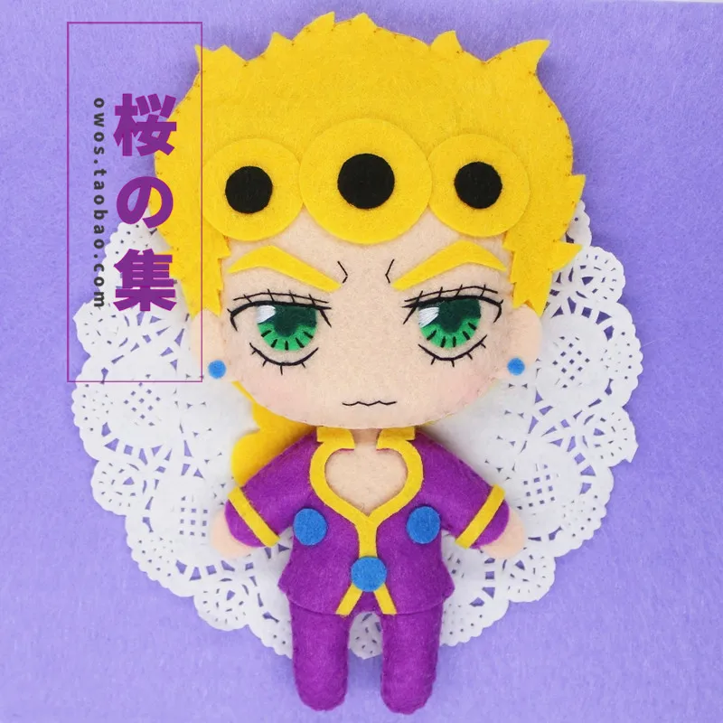 

New Anime JoJo's Bizarre Adventure Giorno Giovanna DIY Kits / Finished Keychain Charm Cosplay Props Gifts