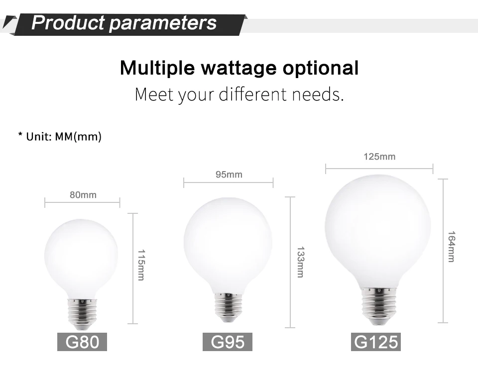 Ampoule LED Filament E27 4W 130 lm G95 Dimmable Spirale - Ledkia