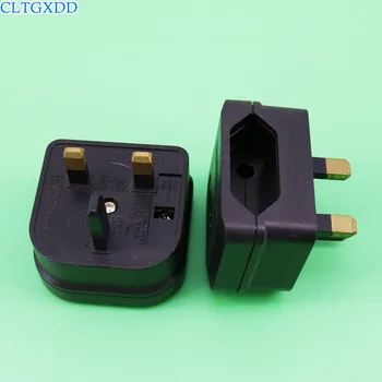 

cltgxdd 1Pieces 3Pin UK Plug to 2 Pin EU Socket Power Adapter Converter Wall Charger with Fused