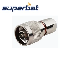 Superbat 10 шт. РФ разъем N разъем-штекер для гофрированной меди 1/4 кабель