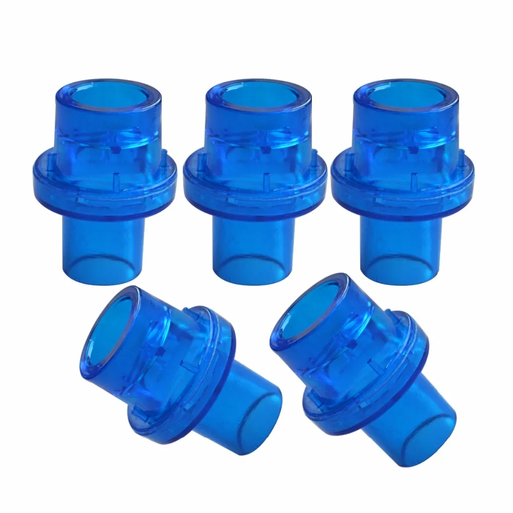 One Way Valve w/Filter CPR Practice Training Valves Blue Replacement