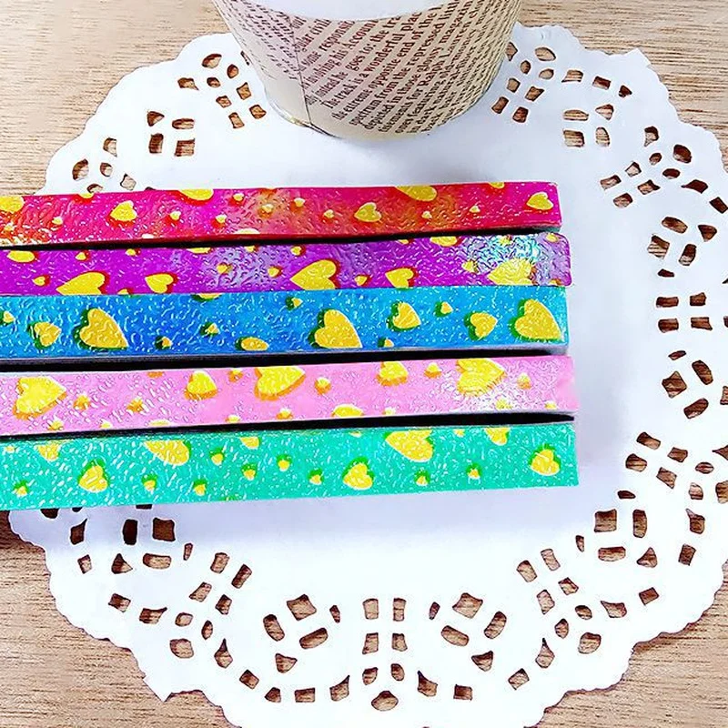 90 полосок/упаковка конфетные цвета ручная работа оригами счастливая звезда