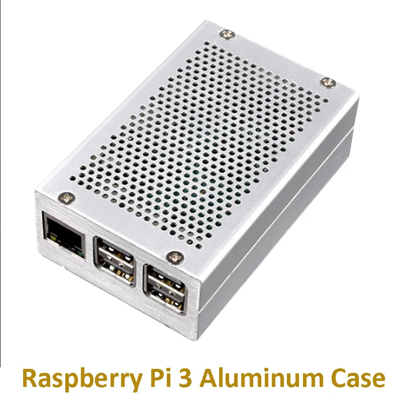 

Raspberry Pi 3 Aluminum Case Silver Case Metal Enclosure for RPI 3 Model B Compatible with Raspberry Pi 3 Model B+