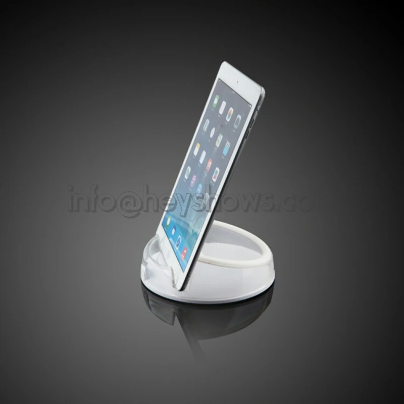 Acrylic Security Ipad Stand Tablet Display Holder Round Clear Base For Apple Samsung Shop Tablet PC Anti-theft Exhibit And Sale elderly sos alarm