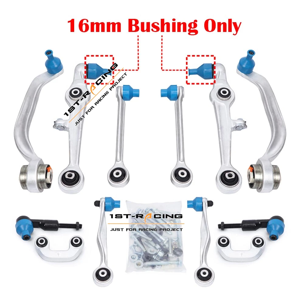 

FOR AUDI A4 B6 B7 SEAT EXEO 3R2 3R5 Ball Joints Tie Rods Tie Rod Sway Bar Link Control Arms SET 16mm NEW
