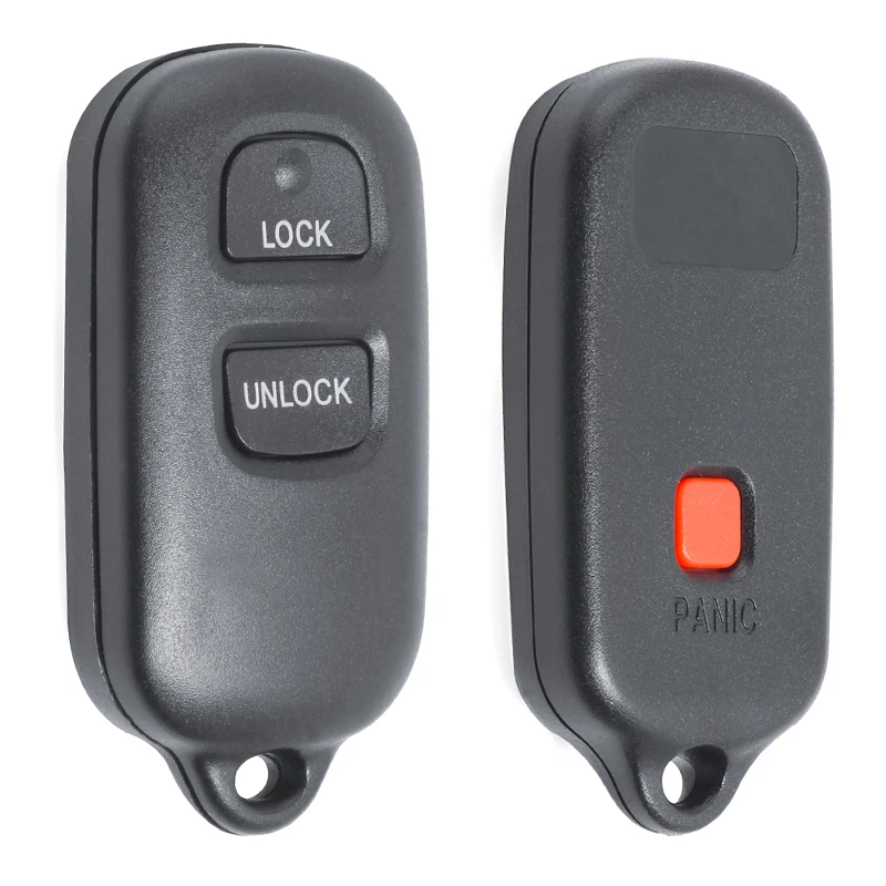 KEYECU 10x for Toyota Highlander RAV4 FJ Cruiser Tacoma Replacement Remote Key Shell Case Fob 3 Button FCC ID: HYQ12BBX