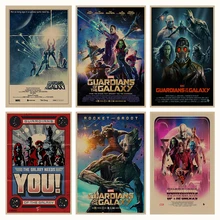 Guardians of the Galaxy retro Poster Retro Kraft Paper Bar Cafe Home Decor Painting Wall Sticker