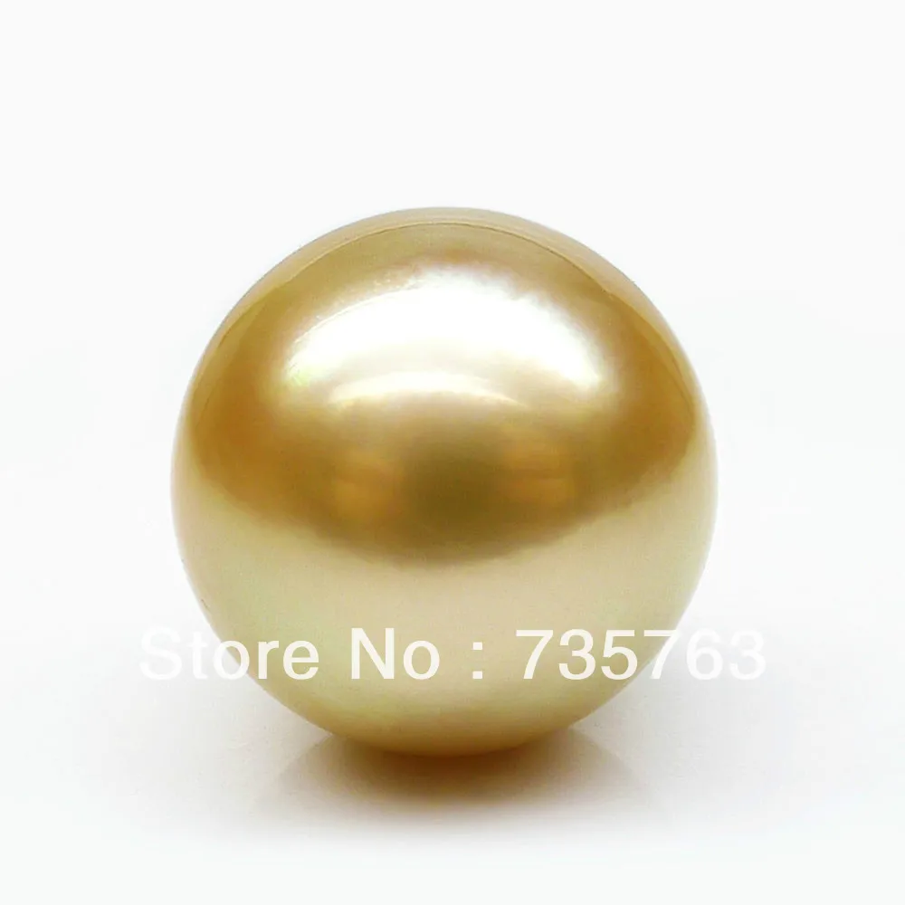 

Free shipping xiuli 00030 TOP QUALITY!BIG SIZE!AAA 14.8MM GENUINE GOLDEN SOUTH SEA PEARL
