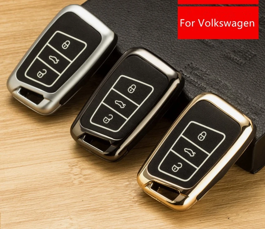 Car Zinc Alloy+TPU Key Cover Shell Holder For VW Polo MK6 CC B5 B8 Golf 6 7 Passat Tiguan Jetta For Skoda Kodiaq A7 A5 Octaiva Car Zinc Alloy+TPU Key Cover Shell Holder For VW Polo MK6 CC B5 B8 Golf 6 7 Passat Tiguan Jetta For Skoda Kodiaq A7 A5 Octaiva
