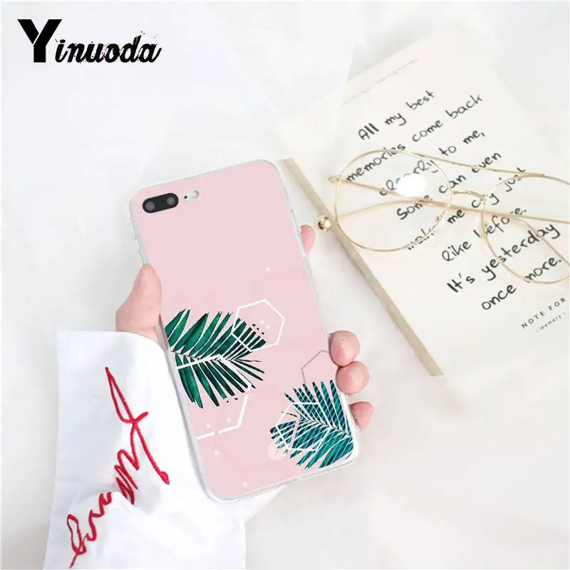 Yinuoda Модный милый с рисунком кактуса ананаса Женский Для iPhoneX XSMAX 6 6s 7 7plus 8 8plus 5