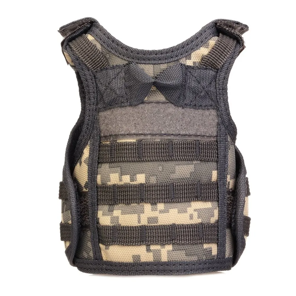 

Tactical Vest Layer Military Beer Bottle Cover Beverage Cooler Mini Molle Vest Adjustable Shoulder Straps for Bottle Can