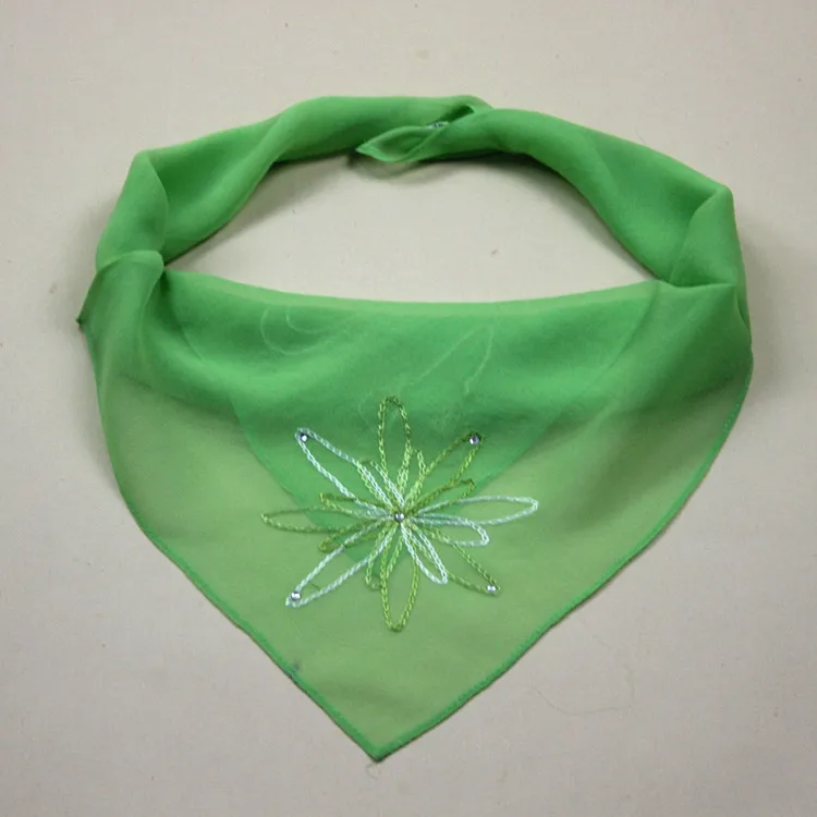 S110 100% натурального шелка шарф Жоржет, цвет: как на фотографии, 52*52 см женские
