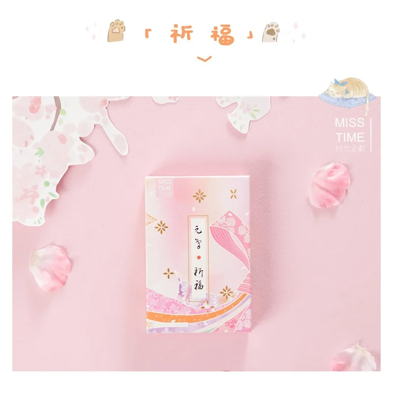

28 Sheets/Set Japanese Blessing Prayer Series Lomo Card Mini Postcard Message Card Gift Greeting Card