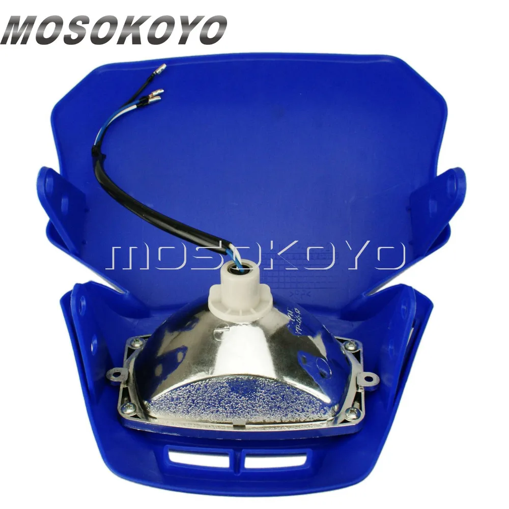 Синяя фара для мотокросса MX Enduro гоночная Yamaha WR TTR 250 450| |