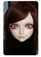 (DM017) Mujeres/Muchacha Dulce Resina Media Cabeza Máscara Cosplay Anime Japonés Kigurumi BJD Lolita Máscara Realista Crossdressing Muñeca del sexo