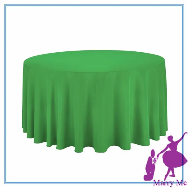 Round table cloth/Green polyester table cloth \\Wedding tablecloths