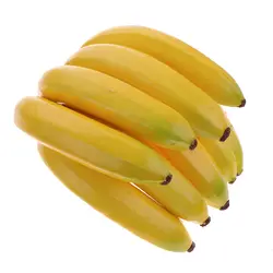 Реалистичный искусственный банан фрукты муляжи пищевых продуктов булочки отлично подходят для кухни обеденный дисплей вечерние Декор