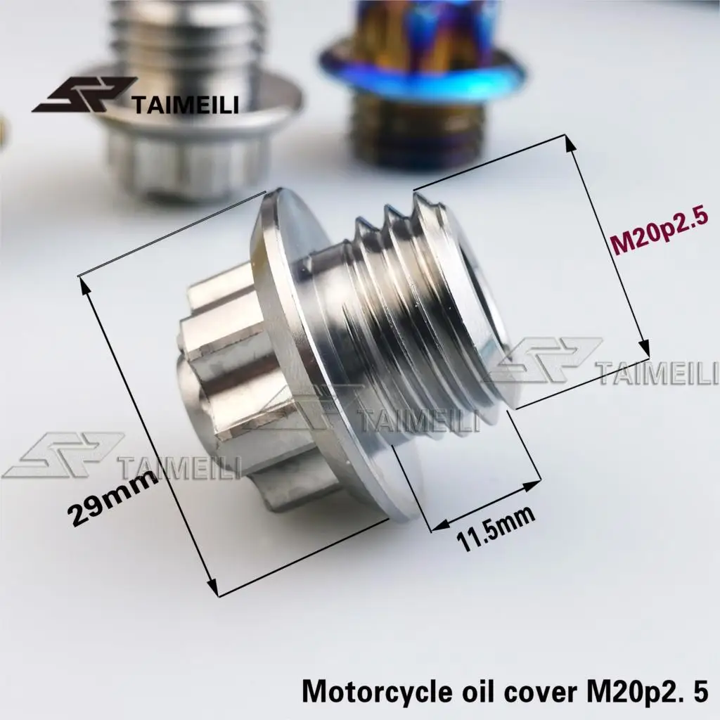 Титановый сплав TC4 мотоцикл M20 p2.5 масляный винт крышки жесткий бой/bws fossad gyg gu bheil a