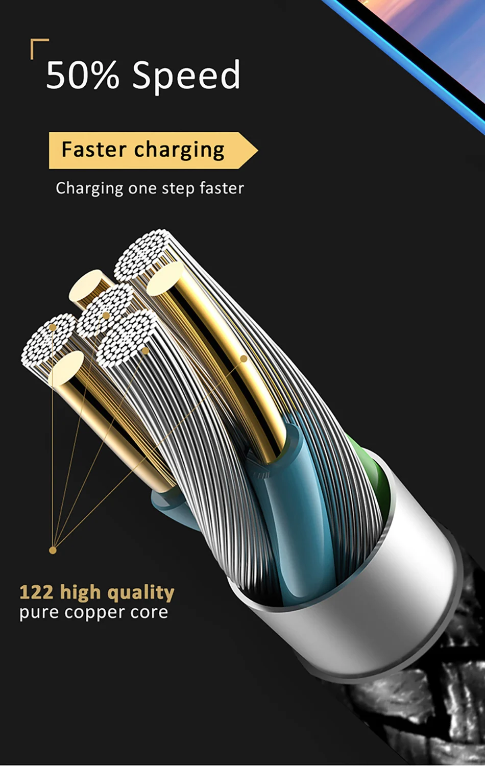 NOHON Led USB Type C Charge Sync Data Line For SamSung Gaxaly S8 Plus 2.4A Fast Charging For Xiaomi Mi5 Phone Charger Cable 1 (4)