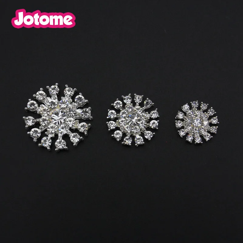 

Сделай Сам свадебное украшение на Пригласительные открытки Смешанные цвета Круглый кристаллический горный хрусталь плоские кнопки