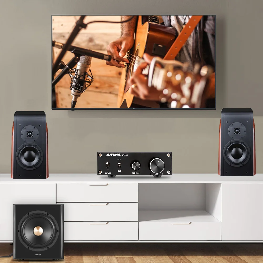 AIYIMA TPA3255 усилитель сабвуфера 300 Вт HIFI моно аудио мощности класс D звуковой NE5532 OP